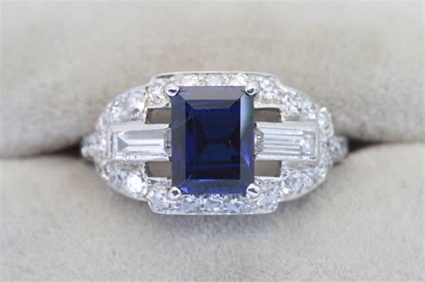 cartier saphire ring|cartier antique cushion sapphire rings.